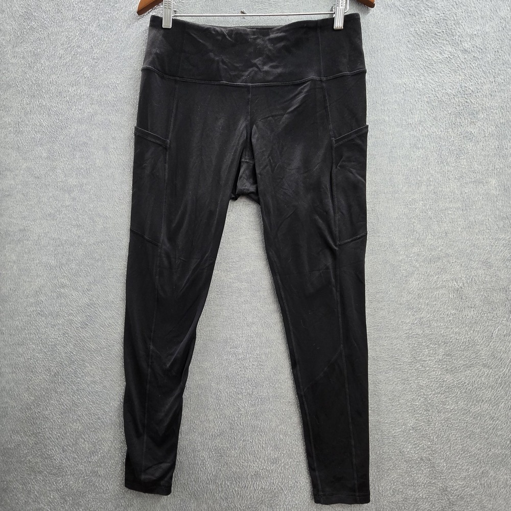 5.11‎ Tactical Women Activewear Pants L Black Running Legging 26" Inseam Logo
